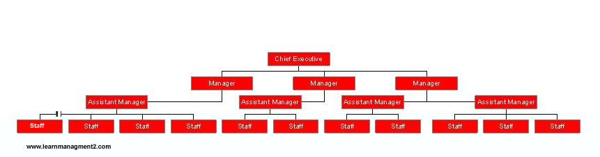 Diagram: Hierarchical Organisation hierarchical structure